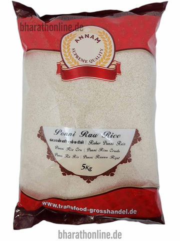 Annam Ponni Raw Rice 5kg